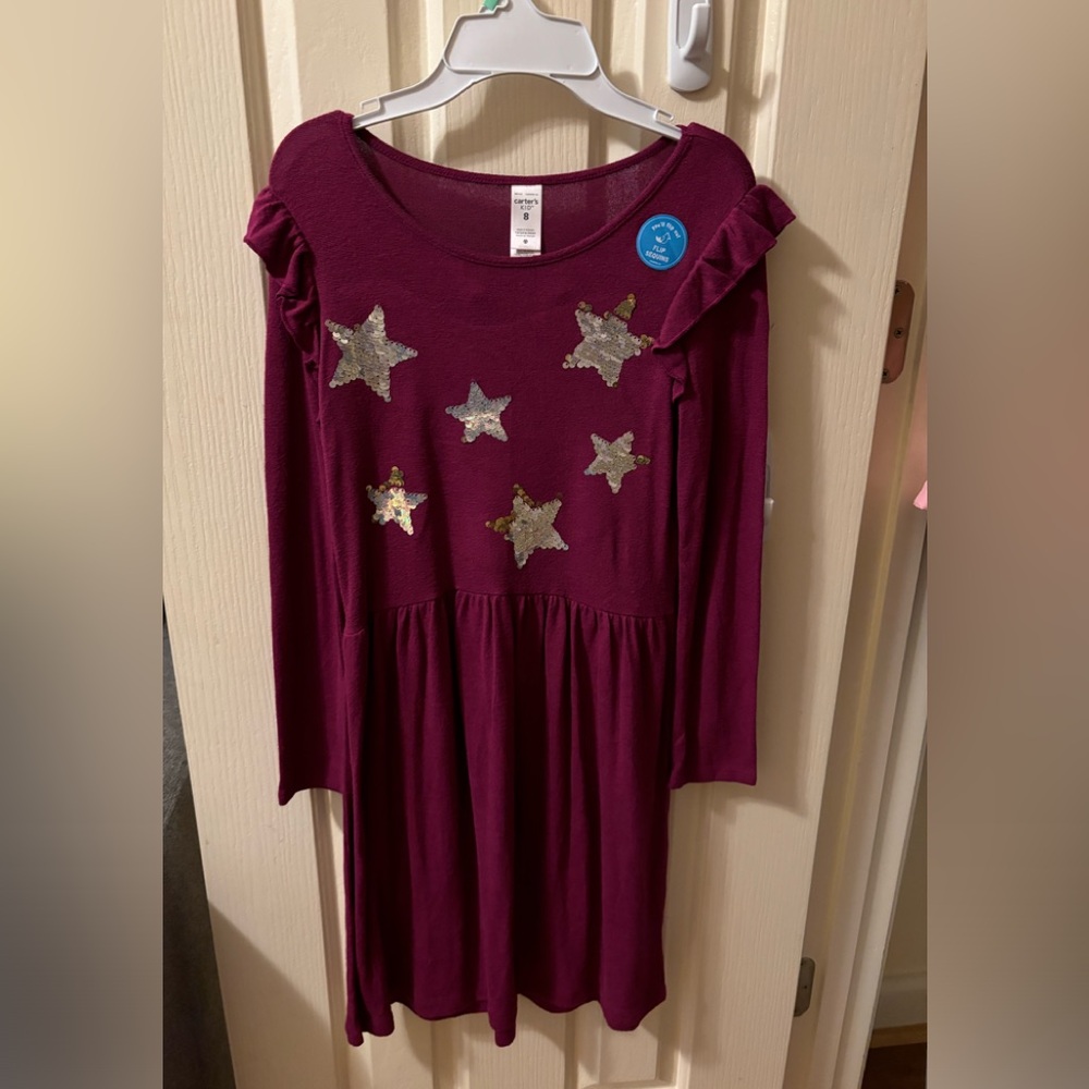 Carter's Girls Soft Long-Sleeve Dress - Brand New